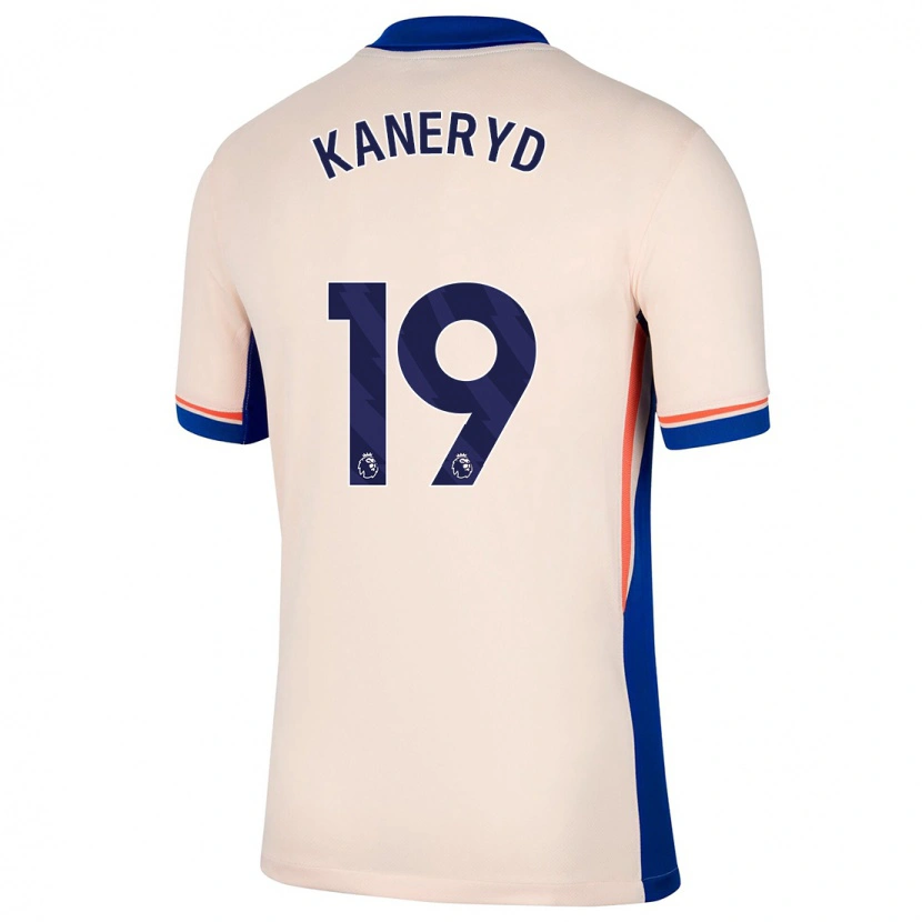 Danxen Kvinder Johanna Rytting Kaneryd #19 Lys Beige Udebane Spillertrøjer 2024/25 Trøje T-Shirt