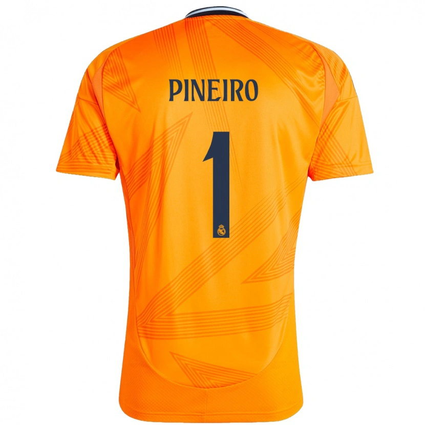 Danxen Kvinder Diego Piñeiro #1 Orange Udebane Spillertrøjer 2024/25 Trøje T-Shirt