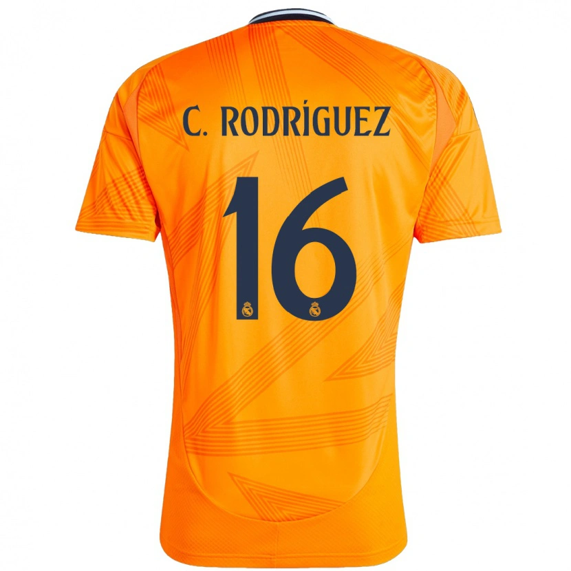 Danxen Kvinder Carlos Rodríguez #16 Orange Udebane Spillertrøjer 2024/25 Trøje T-Shirt
