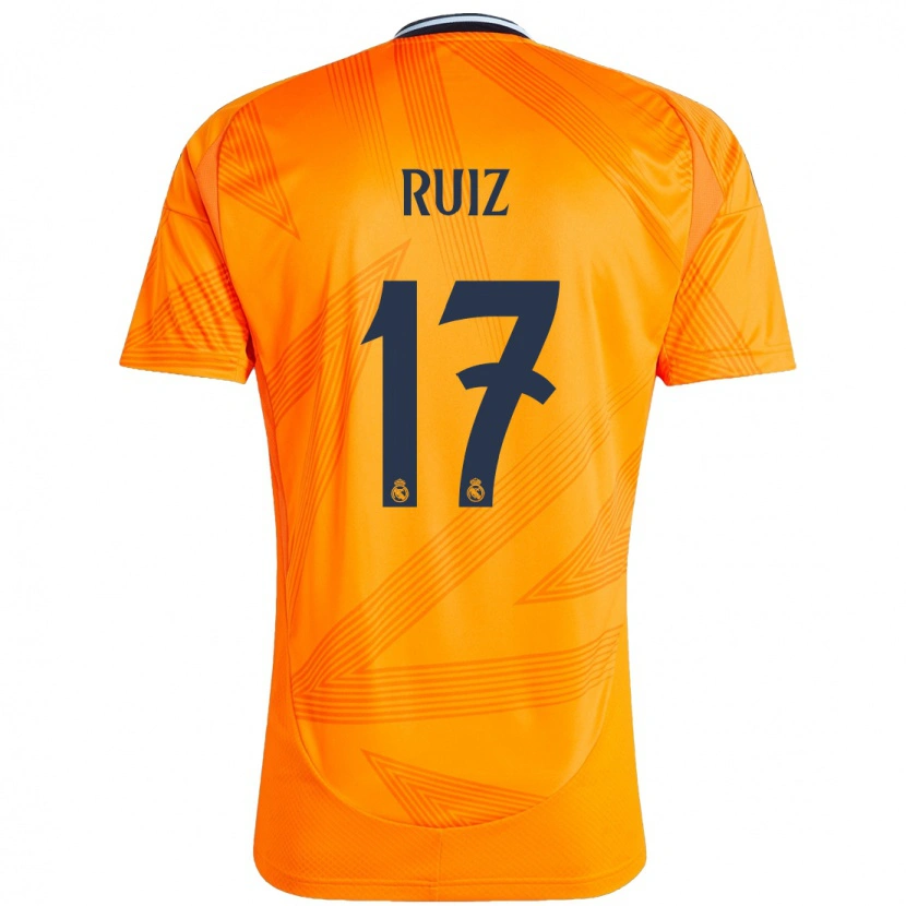 Danxen Kvinder David Ruiz #17 Orange Udebane Spillertrøjer 2024/25 Trøje T-Shirt