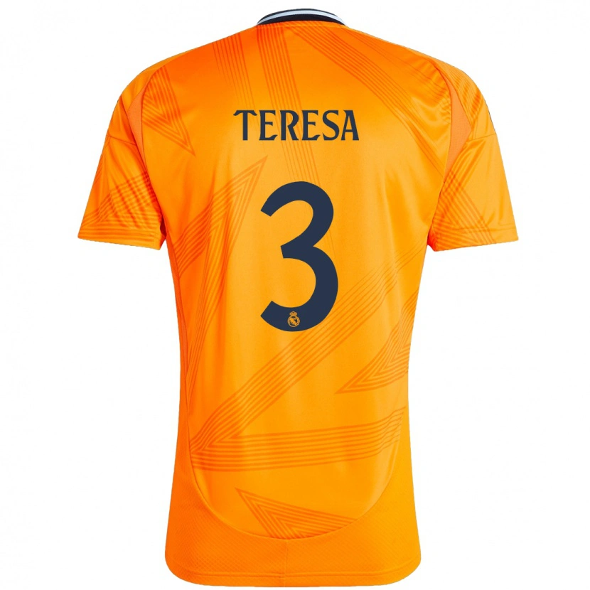 Danxen Kvinder Teresa Abelleira #3 Orange Udebane Spillertrøjer 2024/25 Trøje T-Shirt