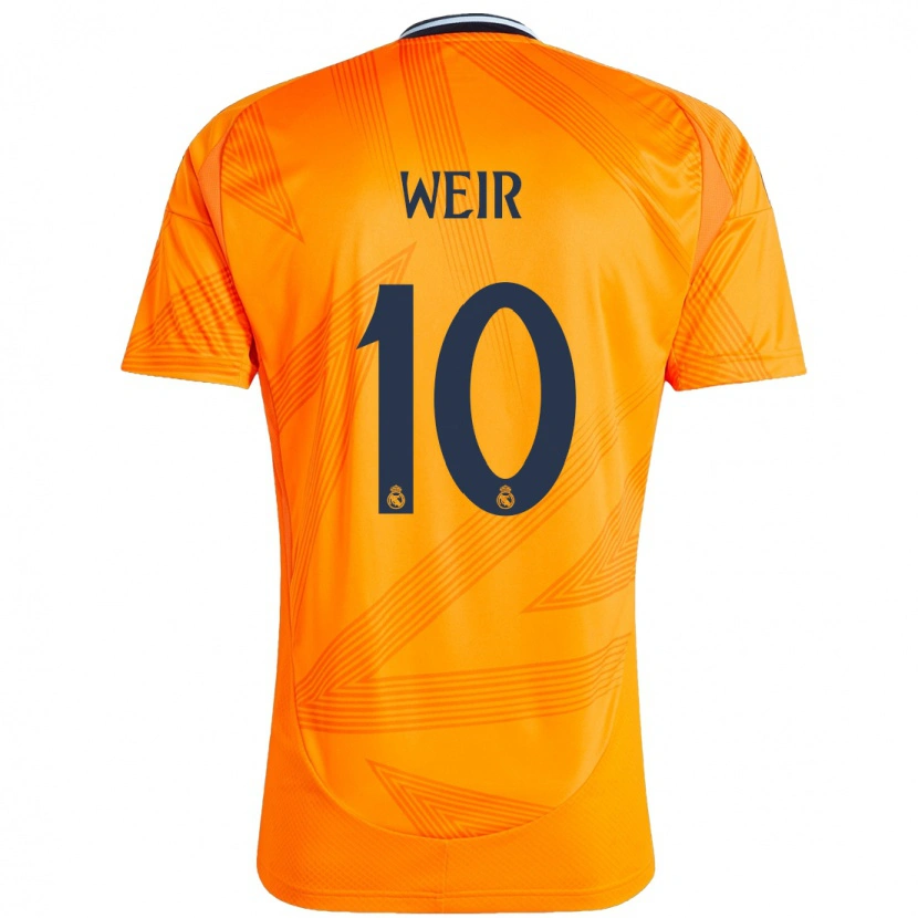 Danxen Kvinder Caroline Weir #10 Orange Udebane Spillertrøjer 2024/25 Trøje T-Shirt