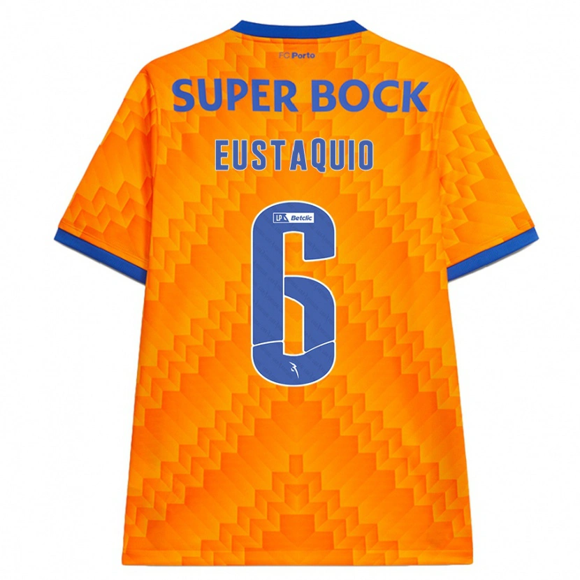 Danxen Kvinder Stephen Eustaquio #6 Orange Udebane Spillertrøjer 2024/25 Trøje T-Shirt