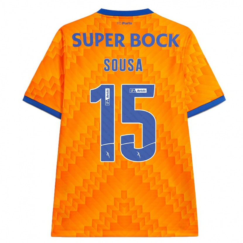 Danxen Kvinder Vasco Sousa #15 Orange Udebane Spillertrøjer 2024/25 Trøje T-Shirt