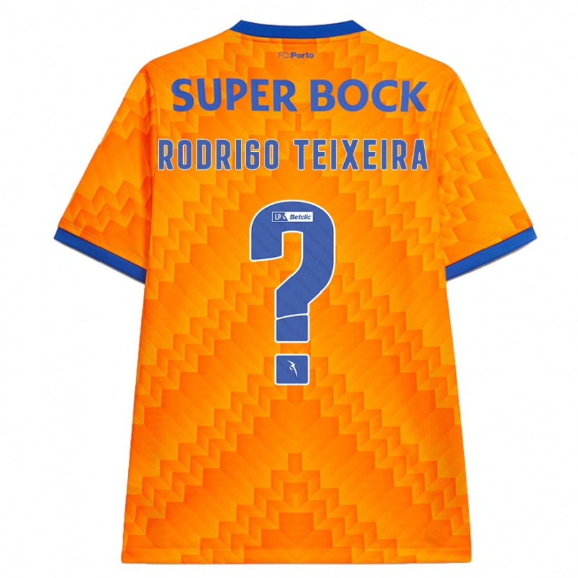 Danxen Kvinder Rodrigo Teixeira #0 Orange Udebane Spillertrøjer 2024/25 Trøje T-Shirt