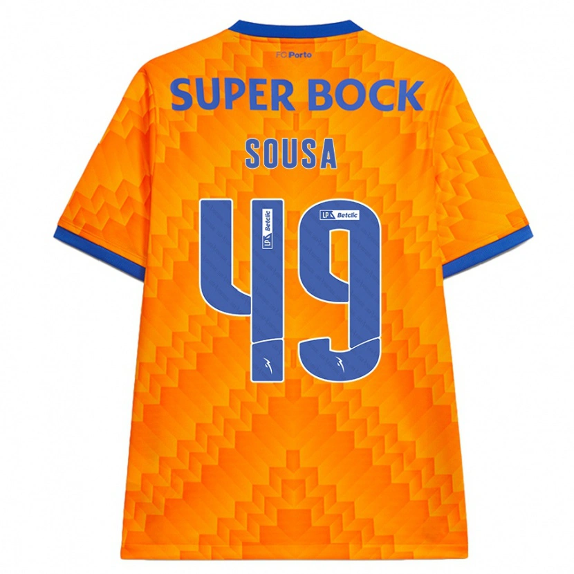 Danxen Kvinder Gonçalo Sousa #49 Orange Udebane Spillertrøjer 2024/25 Trøje T-Shirt