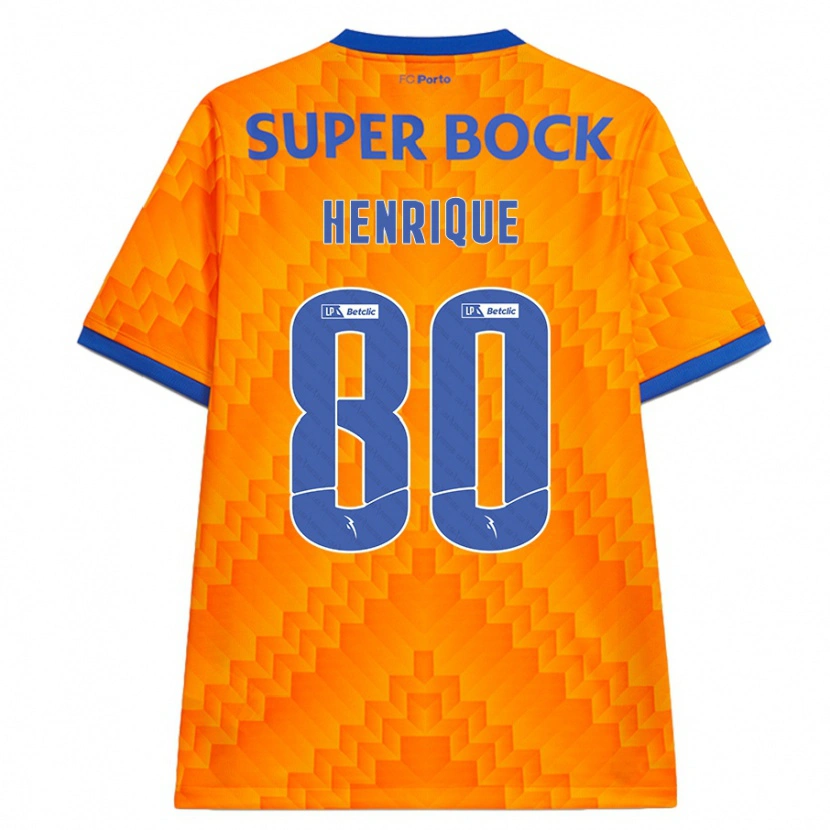 Danxen Kvinder Kaio Henrique #80 Orange Udebane Spillertrøjer 2024/25 Trøje T-Shirt