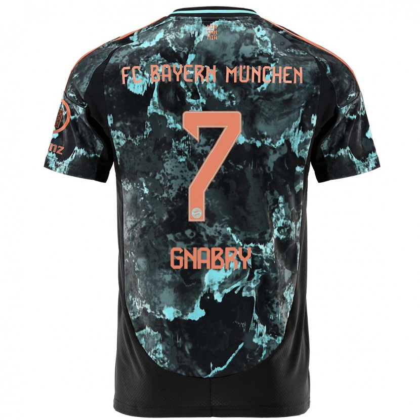 Danxen Kvinder Serge Gnabry #7 Sort Udebane Spillertrøjer 2024/25 Trøje T-Shirt
