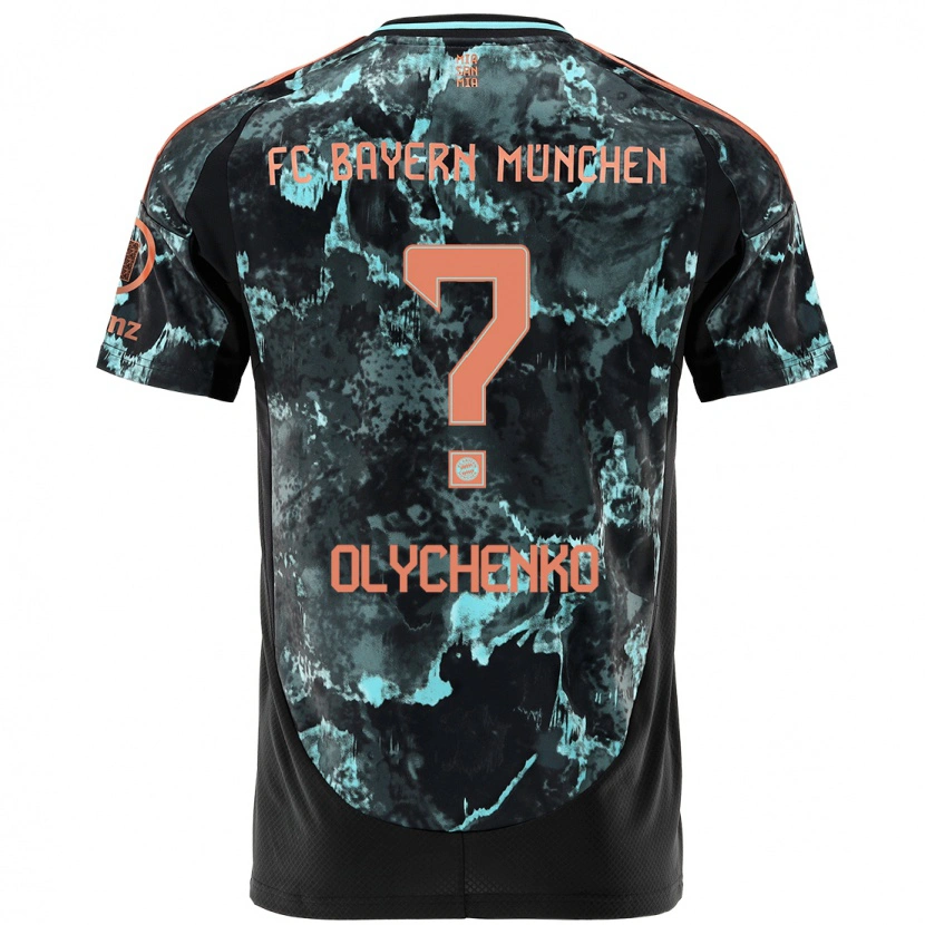 Danxen Kvinder Bogdan Olychenko #0 Sort Udebane Spillertrøjer 2024/25 Trøje T-Shirt