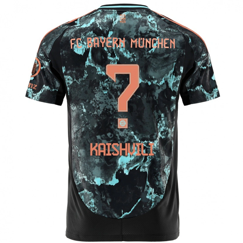 Danxen Kvinder Jamal Kaishvili #0 Sort Udebane Spillertrøjer 2024/25 Trøje T-Shirt
