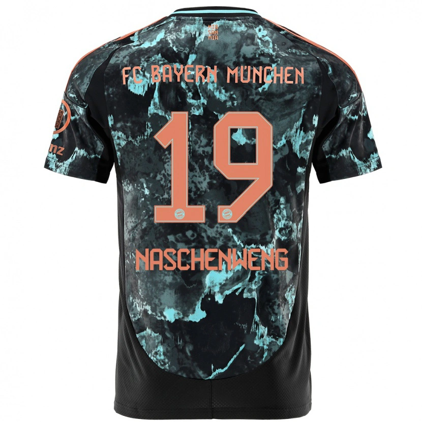 Danxen Kvinder Katharina Naschenweng #19 Sort Udebane Spillertrøjer 2024/25 Trøje T-Shirt
