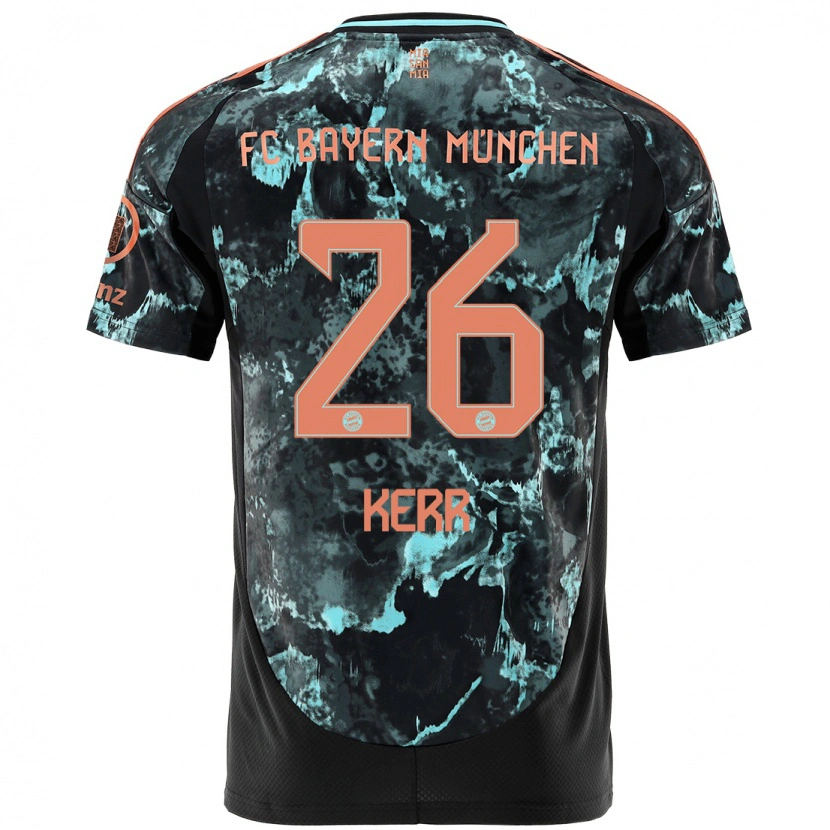Danxen Kvinder Samantha Kerr #26 Sort Udebane Spillertrøjer 2024/25 Trøje T-Shirt