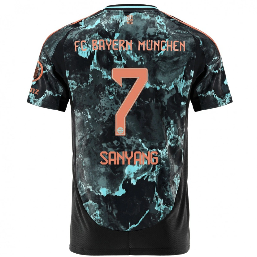 Danxen Kvinder Mamin Sanyang #7 Sort Udebane Spillertrøjer 2024/25 Trøje T-Shirt
