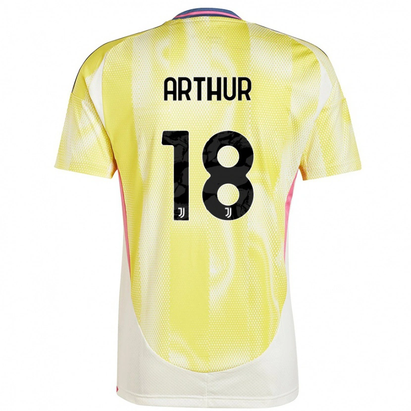Danxen Kvinder Arthur Melo #18 Solgul Udebane Spillertrøjer 2024/25 Trøje T-Shirt