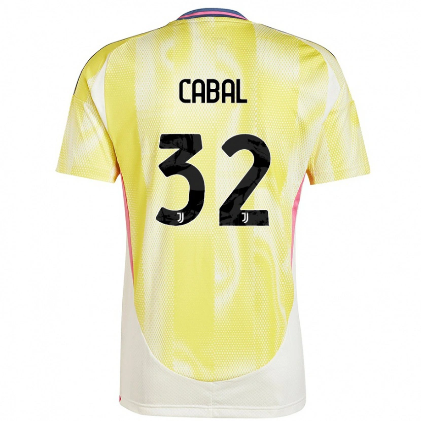 Danxen Kvinder Juan Cabal #32 Solgul Udebane Spillertrøjer 2024/25 Trøje T-Shirt