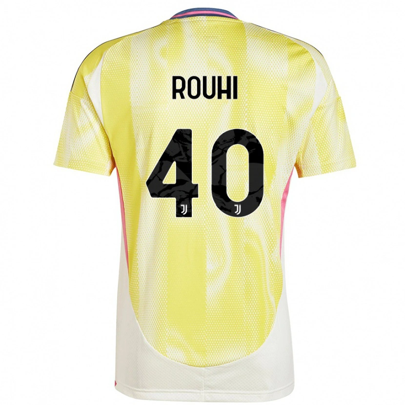 Danxen Kvinder Jonas Rouhi #40 Solgul Udebane Spillertrøjer 2024/25 Trøje T-Shirt