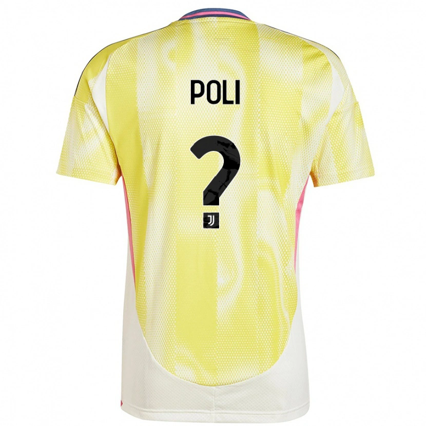 Danxen Kvinder Fabrizio Poli #0 Solgul Udebane Spillertrøjer 2024/25 Trøje T-Shirt
