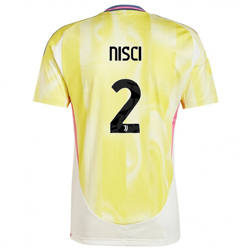 Danxen Kvinder Alessandro Nisci #2 Solgul Udebane Spillertrøjer 2024/25 Trøje T-Shirt