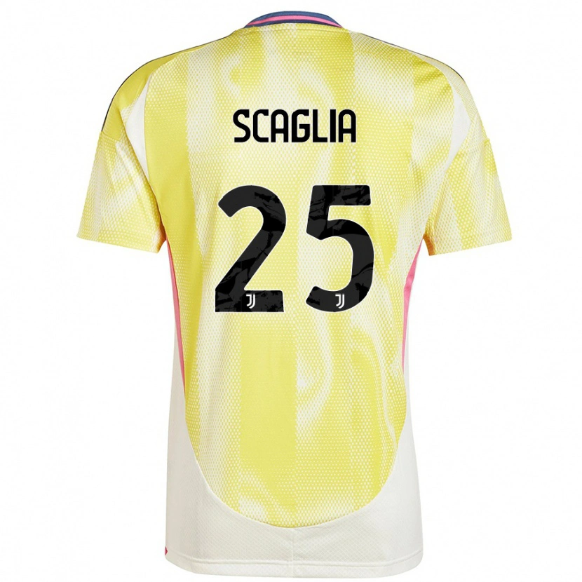Danxen Kvinder Simone Scaglia #25 Solgul Udebane Spillertrøjer 2024/25 Trøje T-Shirt