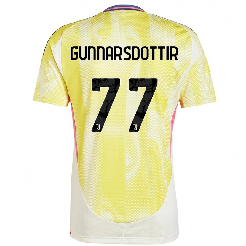 Danxen Kvinder Sara Björk Gunnarsdóttir #77 Solgul Udebane Spillertrøjer 2024/25 Trøje T-Shirt