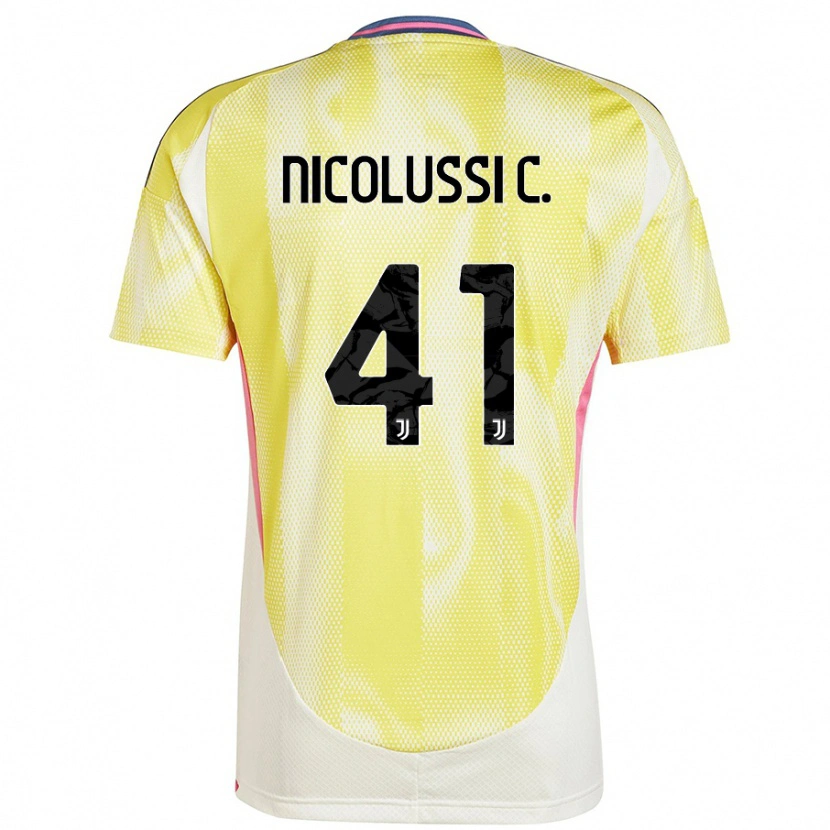 Danxen Kvinder Hans Nicolussi Caviglia #41 Solgul Udebane Spillertrøjer 2024/25 Trøje T-Shirt