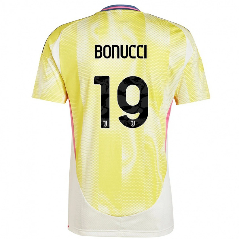 Danxen Kvinder Leonardo Bonucci #19 Solgul Udebane Spillertrøjer 2024/25 Trøje T-Shirt