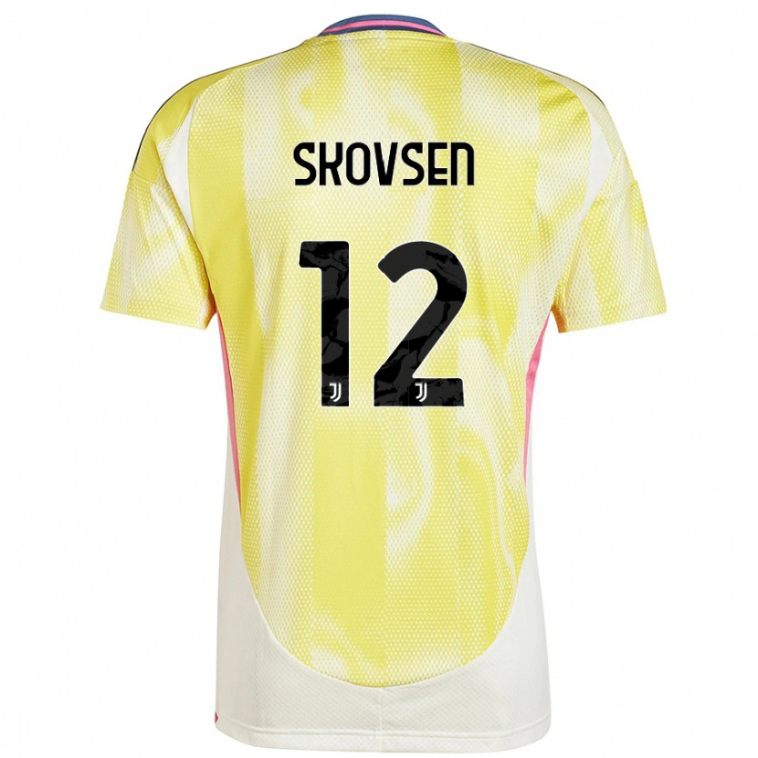 Danxen Kvinder Matilde Lundorf Skovsen #12 Solgul Udebane Spillertrøjer 2024/25 Trøje T-Shirt