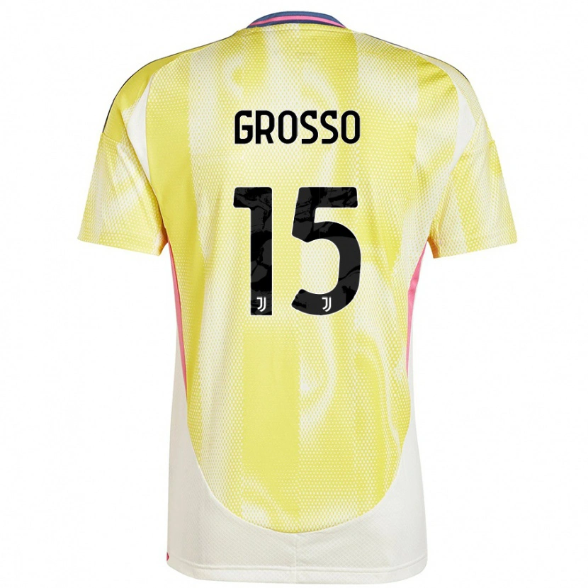 Danxen Kvinder Julia Grosso #15 Solgul Udebane Spillertrøjer 2024/25 Trøje T-Shirt