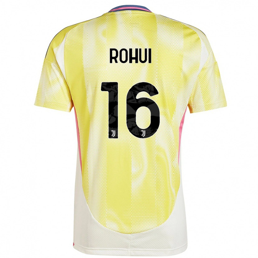 Danxen Kvinder Jonas Rohui #16 Solgul Udebane Spillertrøjer 2024/25 Trøje T-Shirt