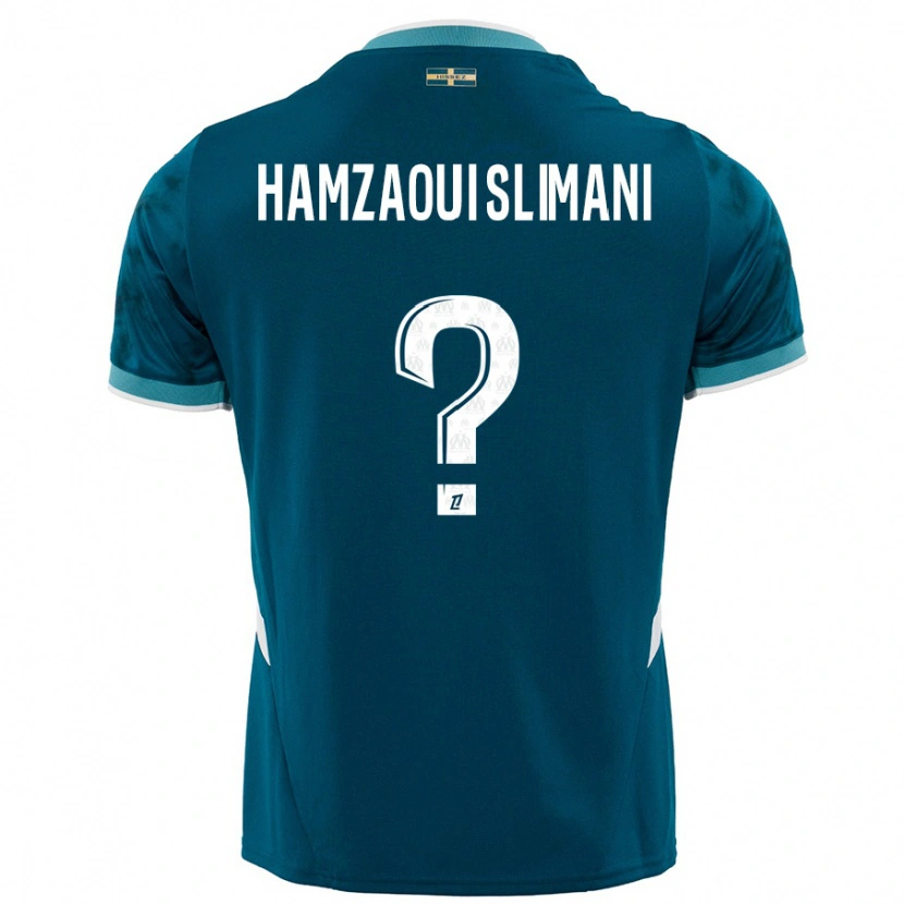 Danxen Kvinder Hilan Hamzaoui Slimani #0 Turkis Blå Udebane Spillertrøjer 2024/25 Trøje T-Shirt