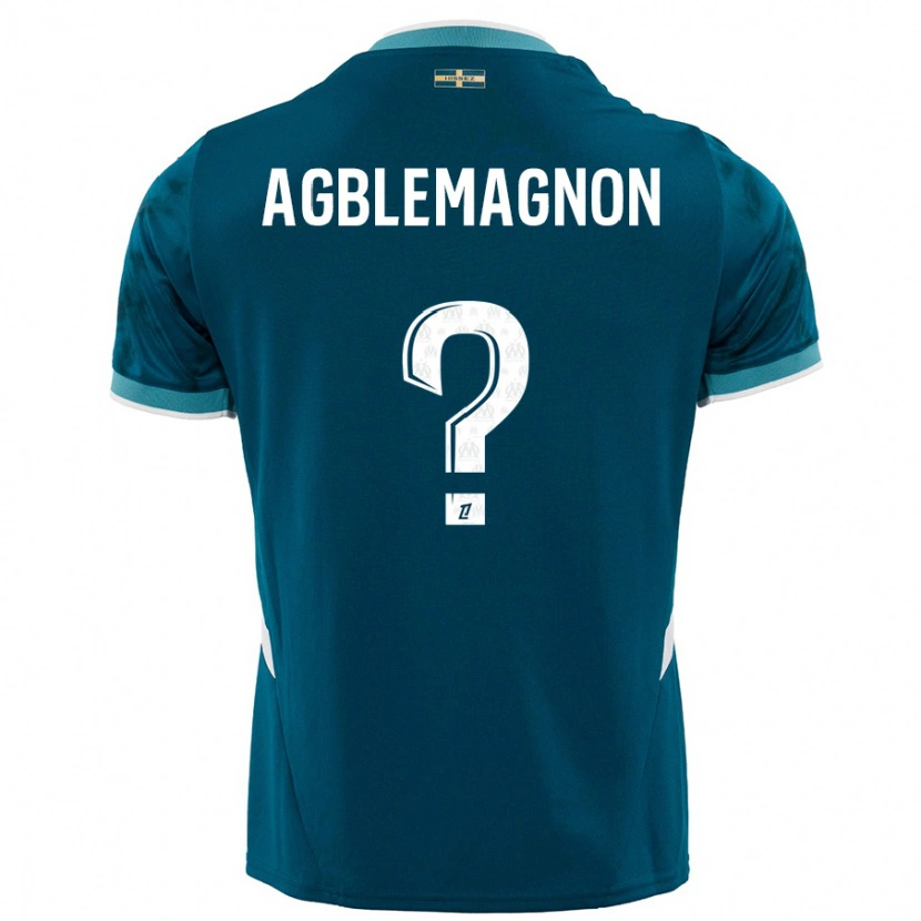 Danxen Kvinder Jordan Agblemagnon #0 Turkis Blå Udebane Spillertrøjer 2024/25 Trøje T-Shirt