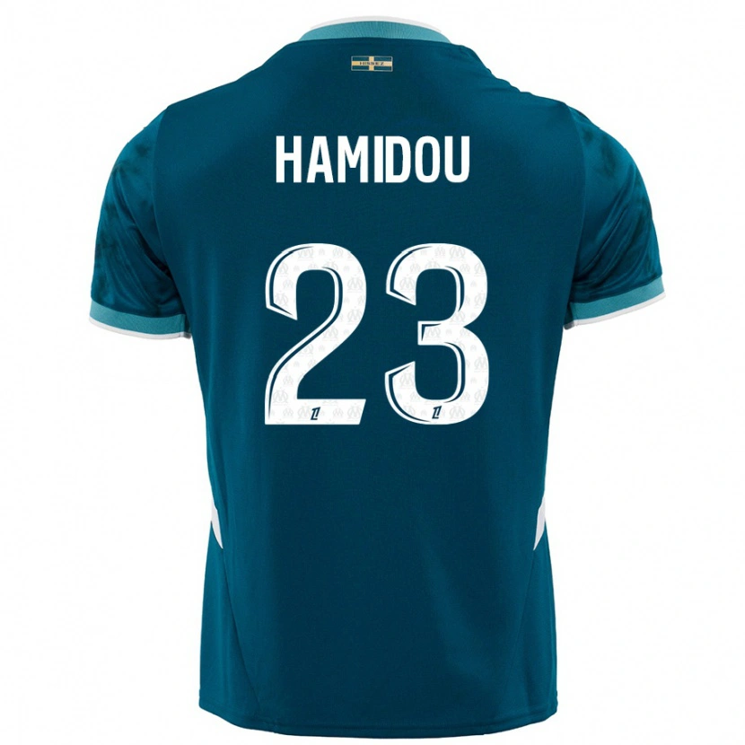 Danxen Kvinder Jamila Hamidou #23 Turkis Blå Udebane Spillertrøjer 2024/25 Trøje T-Shirt