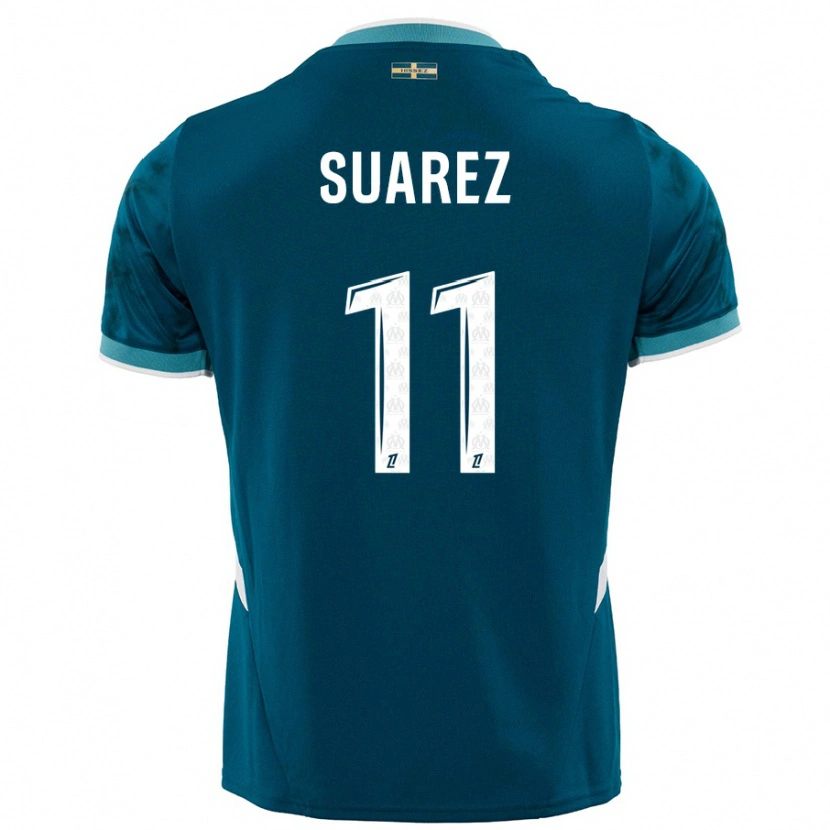 Danxen Kvinder Luis Suarez #11 Turkis Blå Udebane Spillertrøjer 2024/25 Trøje T-Shirt