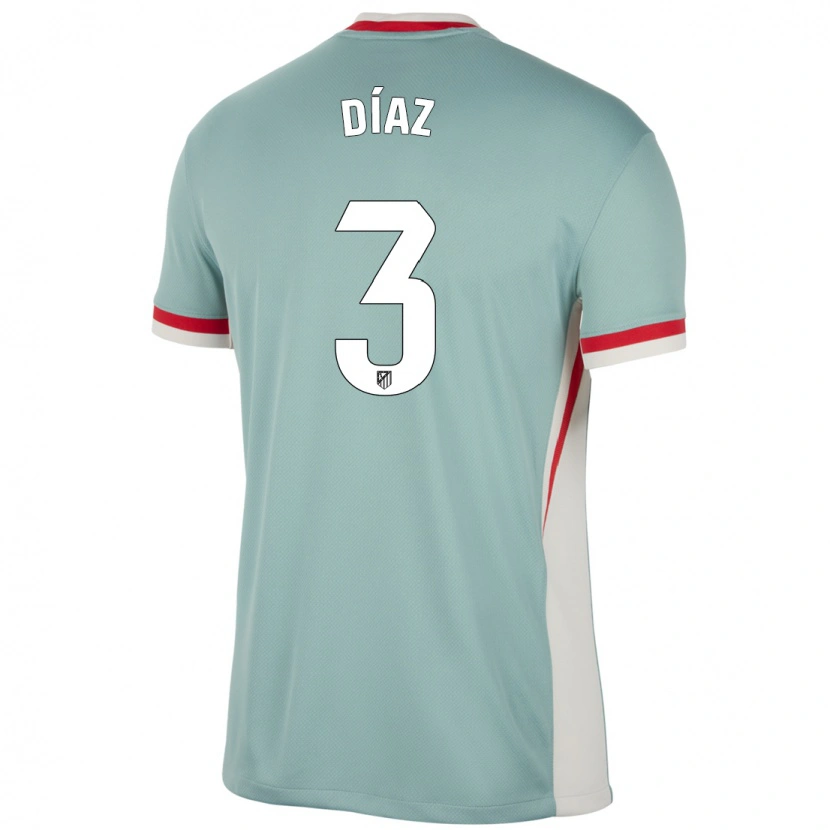 Danxen Kvinder Julio Díaz #3 Lys Beige Blå Udebane Spillertrøjer 2024/25 Trøje T-Shirt