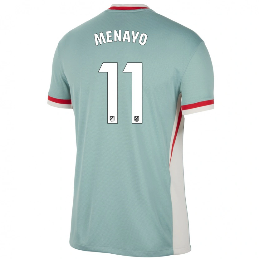 Danxen Kvinder Carmen Menayo #11 Lys Beige Blå Udebane Spillertrøjer 2024/25 Trøje T-Shirt
