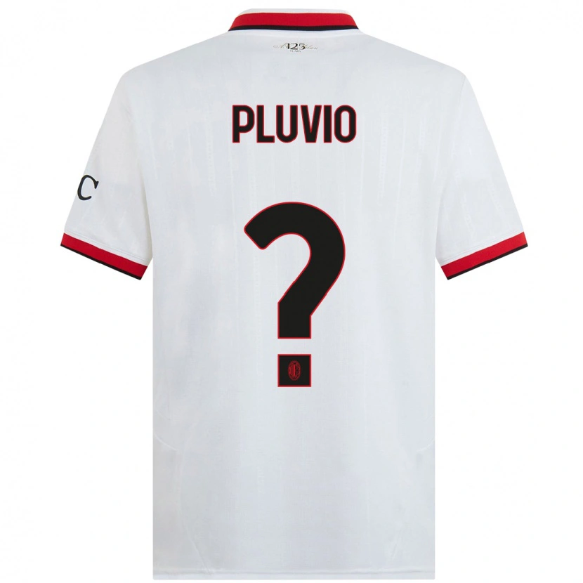 Danxen Kvinder Nicholas Pluvio #0 Hvid Sort Rød Udebane Spillertrøjer 2024/25 Trøje T-Shirt