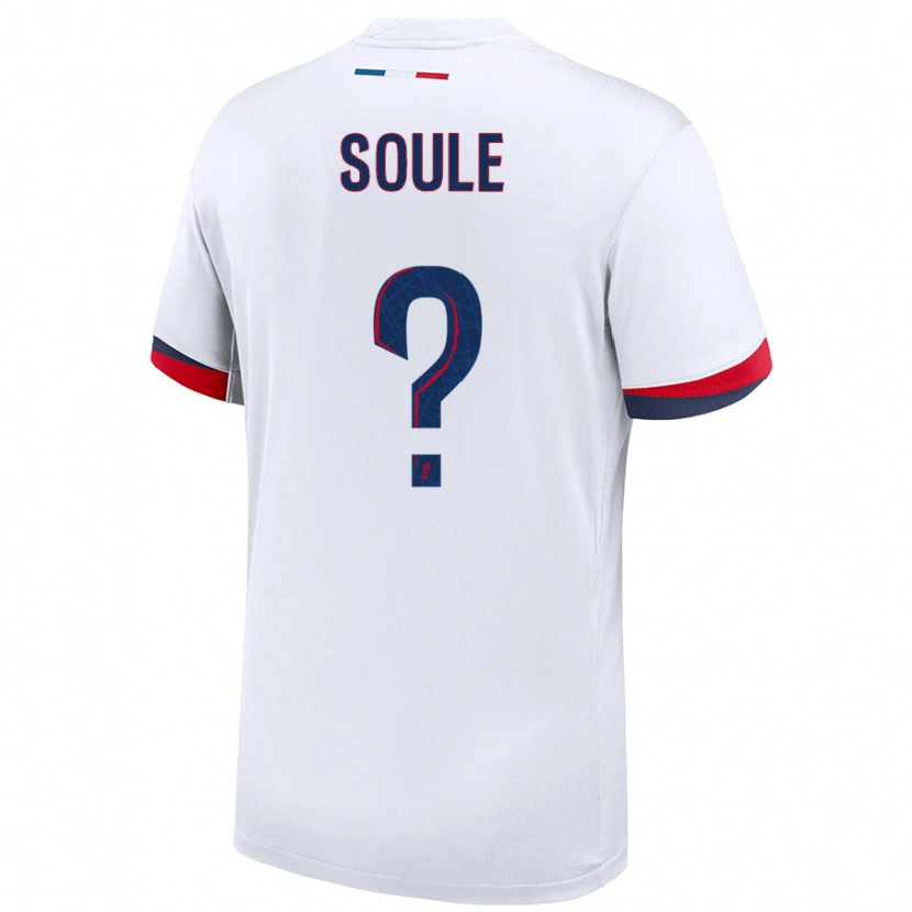Danxen Kvinder Chams Soule #0 Hvid Blå Rød Udebane Spillertrøjer 2024/25 Trøje T-Shirt