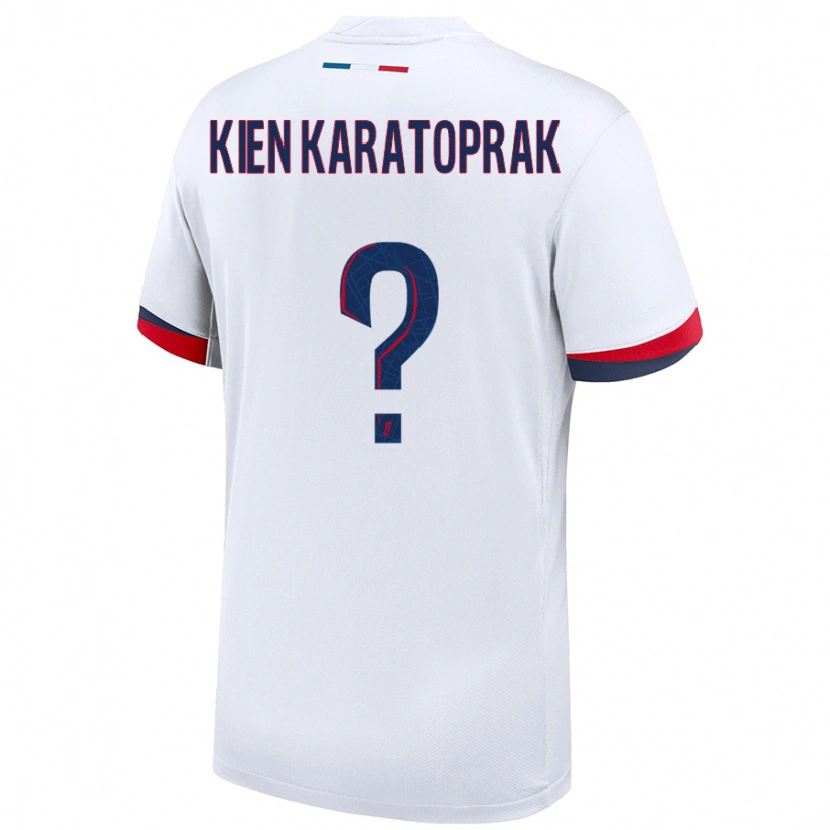Danxen Kvinder Kenan Kien Karatoprak #0 Hvid Blå Rød Udebane Spillertrøjer 2024/25 Trøje T-Shirt