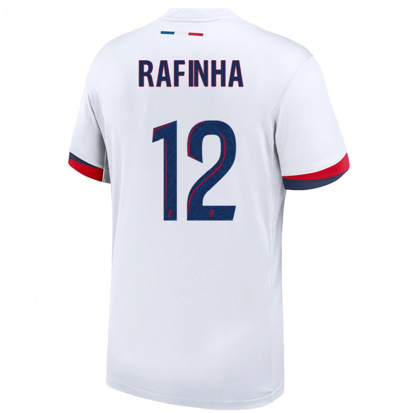 Danxen Kvinder Rafinha #12 Hvid Blå Rød Udebane Spillertrøjer 2024/25 Trøje T-Shirt