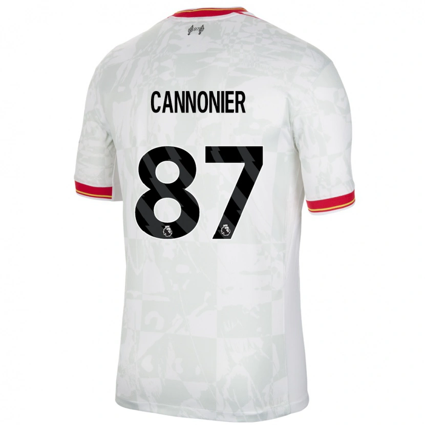 Danxen Kvinder Oakley Cannonier #87 Hvid Rød Sort Tredje Sæt Spillertrøjer 2024/25 Trøje T-Shirt