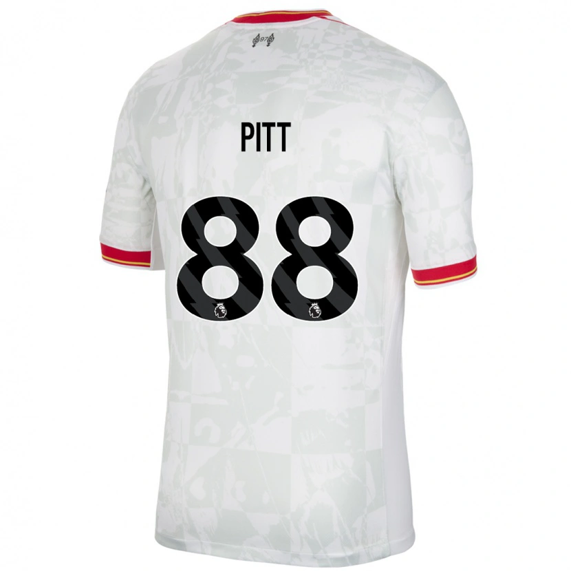 Danxen Kvinder Lucas Pitt #88 Hvid Rød Sort Tredje Sæt Spillertrøjer 2024/25 Trøje T-Shirt
