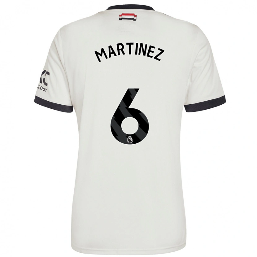 Danxen Kvinder Lisandro Martínez #6 Råhvid Tredje Sæt Spillertrøjer 2024/25 Trøje T-Shirt