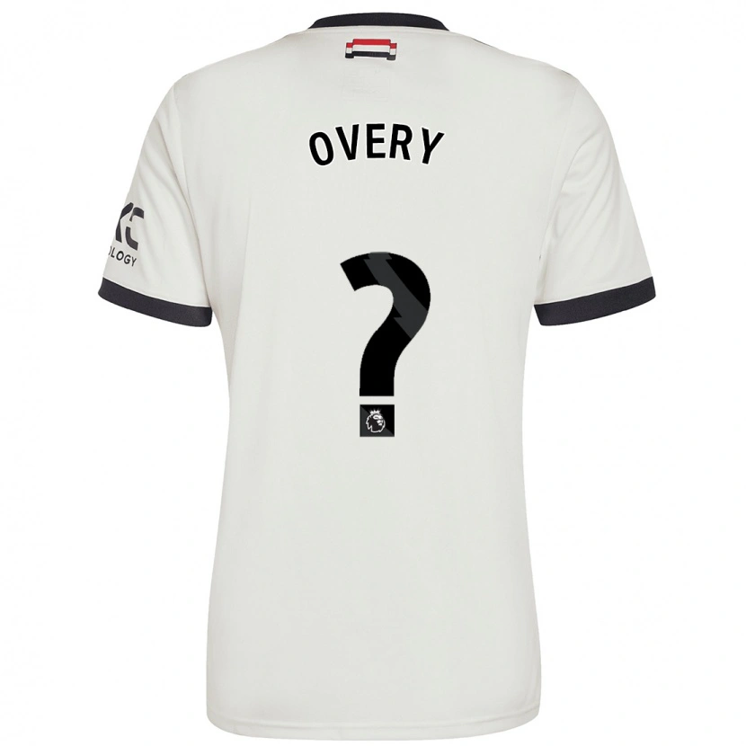 Danxen Kvinder James Overy #0 Råhvid Tredje Sæt Spillertrøjer 2024/25 Trøje T-Shirt
