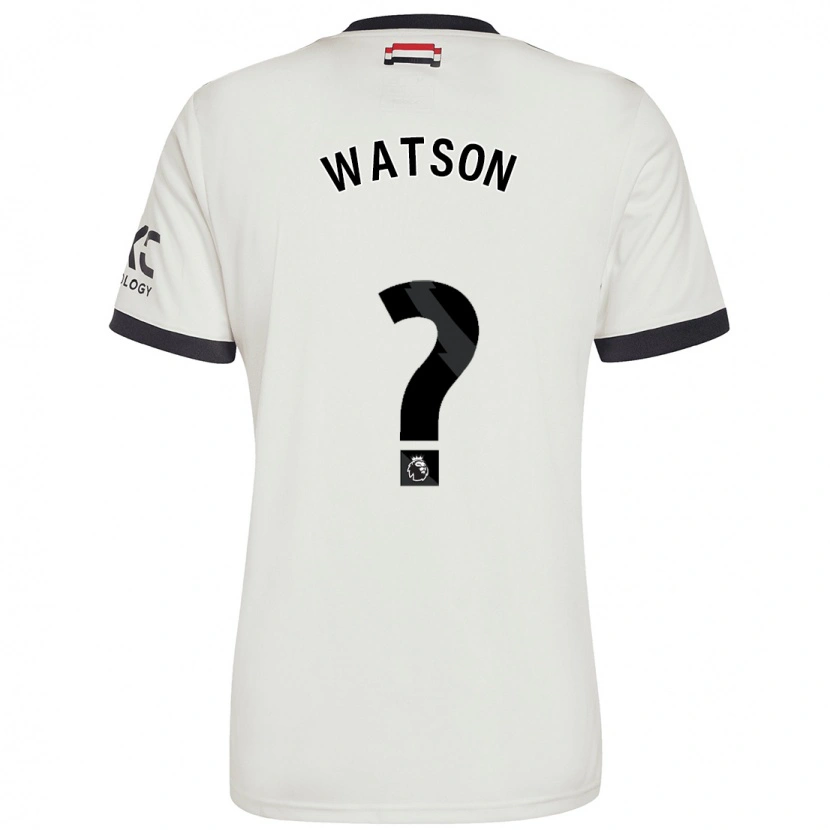 Danxen Kvinder Jacob Watson #0 Råhvid Tredje Sæt Spillertrøjer 2024/25 Trøje T-Shirt