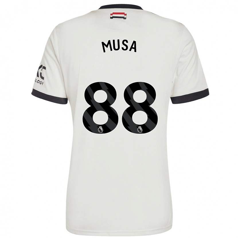 Danxen Kvinder Victor Musa #88 Råhvid Tredje Sæt Spillertrøjer 2024/25 Trøje T-Shirt
