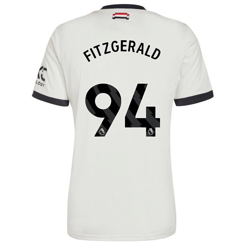 Danxen Kvinder Jayce Fitzgerald #94 Råhvid Tredje Sæt Spillertrøjer 2024/25 Trøje T-Shirt