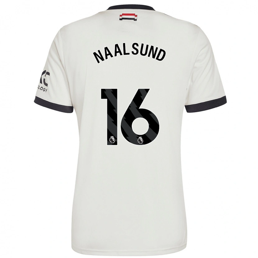 Danxen Kvinder Lisa Naalsund #16 Råhvid Tredje Sæt Spillertrøjer 2024/25 Trøje T-Shirt