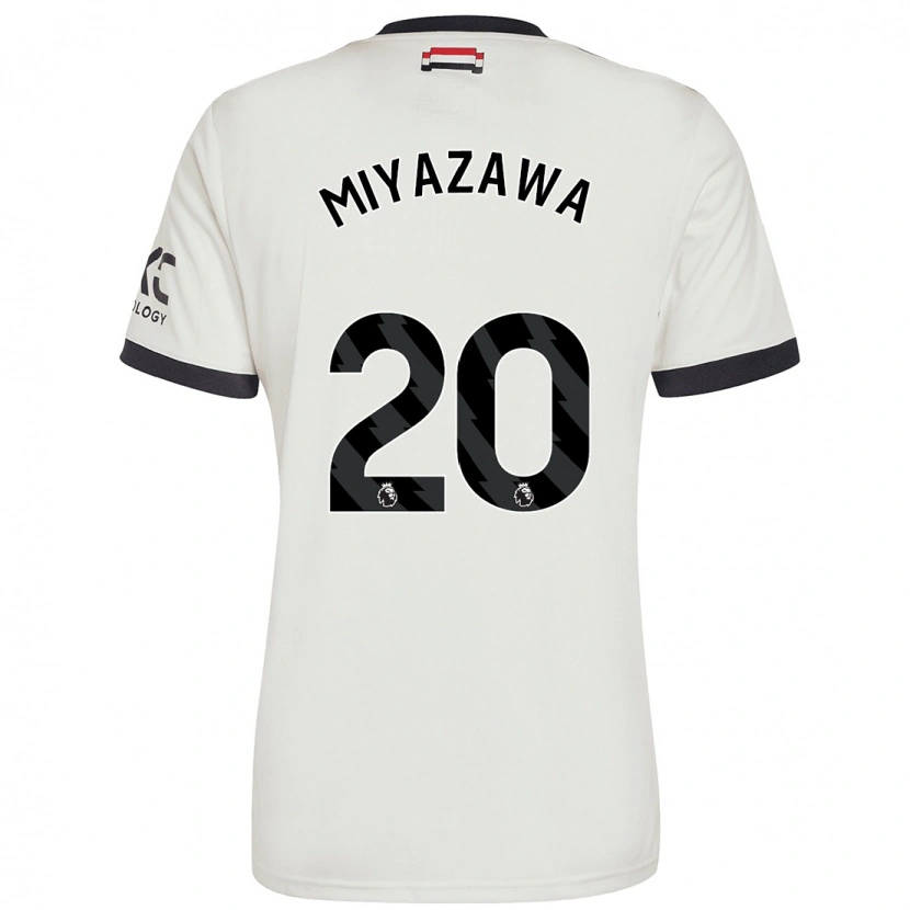 Danxen Kvinder Hinata Miyazawa #20 Råhvid Tredje Sæt Spillertrøjer 2024/25 Trøje T-Shirt