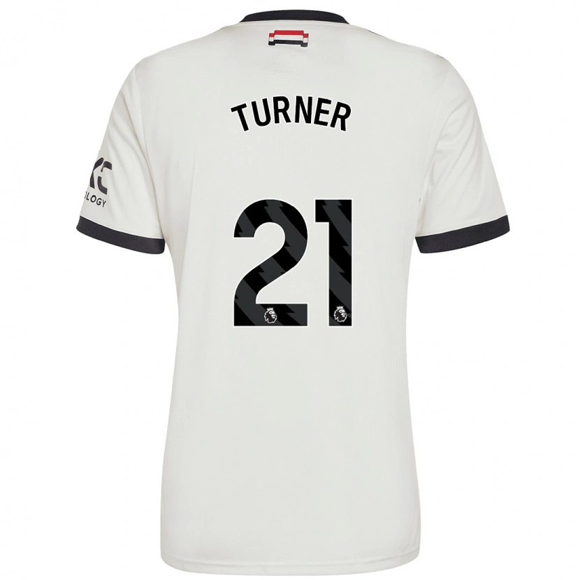 Danxen Kvinder Millie Turner #21 Råhvid Tredje Sæt Spillertrøjer 2024/25 Trøje T-Shirt