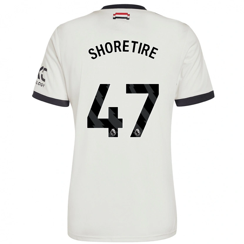 Danxen Kvinder Shola Shoretire #47 Råhvid Tredje Sæt Spillertrøjer 2024/25 Trøje T-Shirt